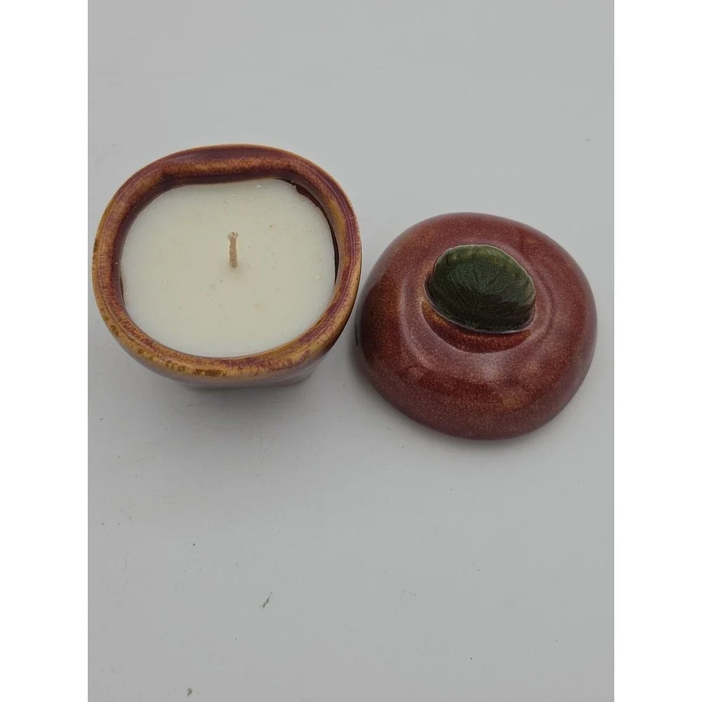 Grasslands Road Ceramic Candle Jar w/ Lid Fall Harvest Kitchen Decor #4536